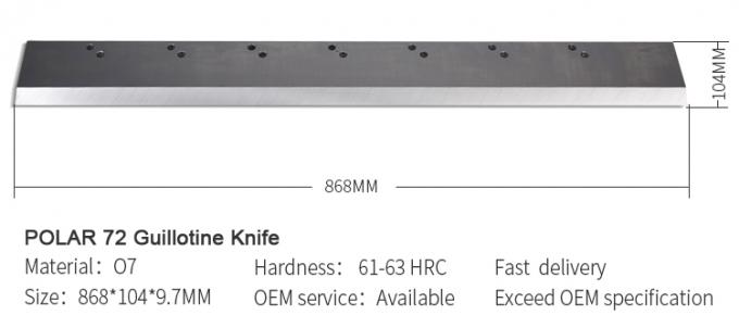 POLAR veya &Ouml;zel Kağıt Gilotine Makine Kesme Blade Kağıt Kesme Bı&ccedil;ak 2