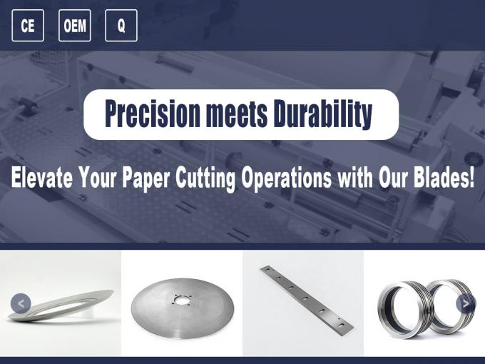 Tungsten Karbid Kesme Makinesi Bıçak Endüstriyel Dairesel Bıçaklar Üretim Tesisleri için Karton Kesme için 0