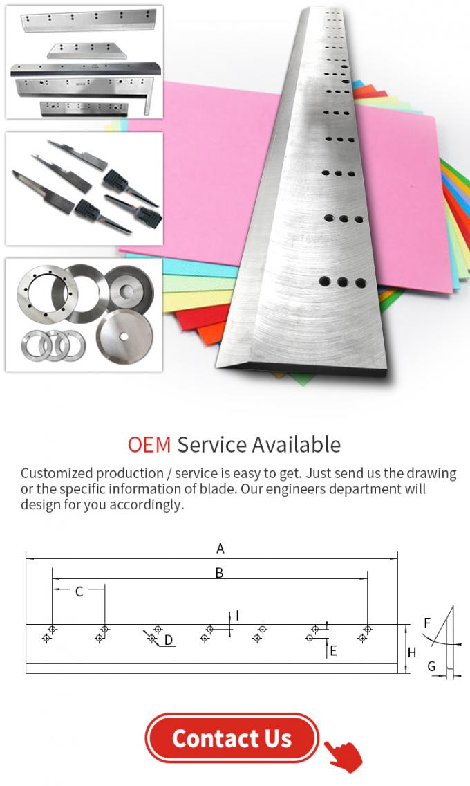 POLAR veya &Ouml;zel Kağıt Gilotine Makine Kesme Blade Kağıt Kesme Bı&ccedil;ak 7