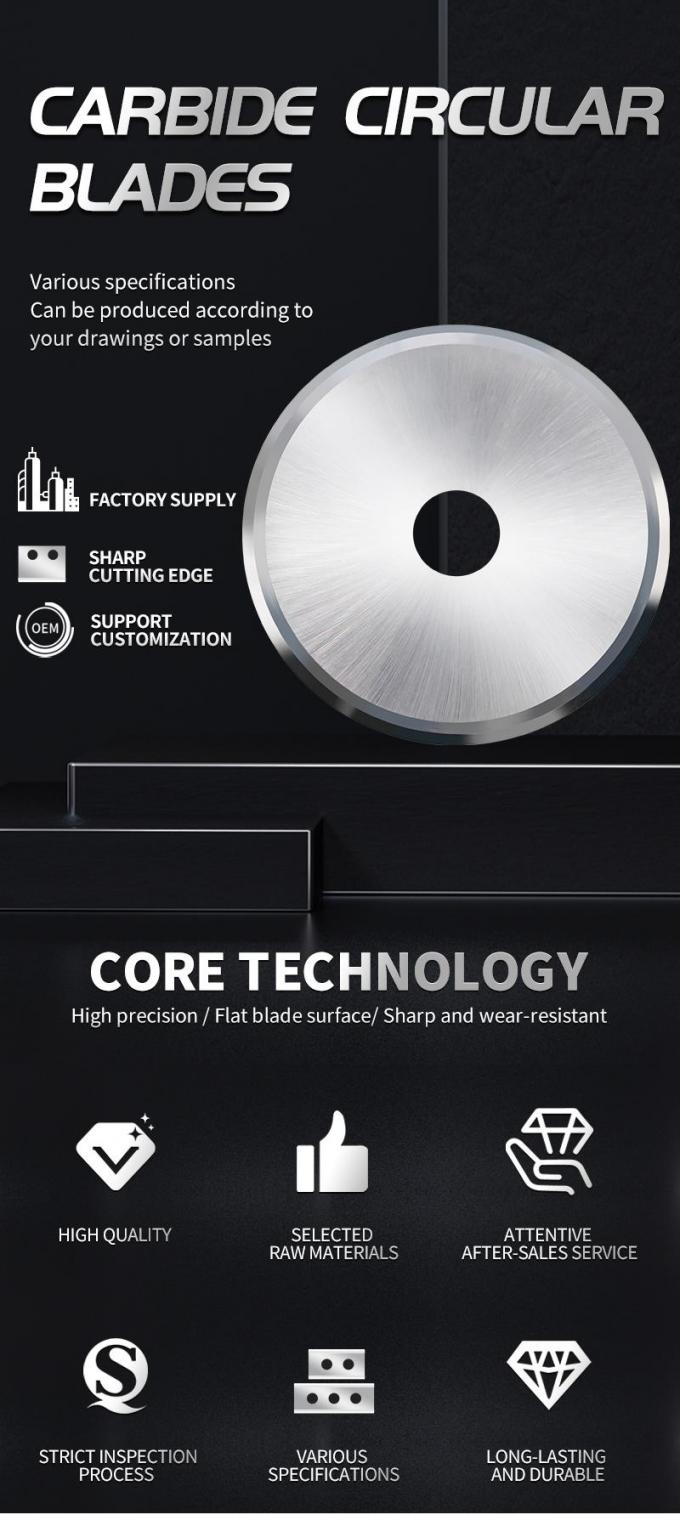 OEM / ODM Dairesel Bı&ccedil;ak Kesme Gummed Tepe Kağıt T&uuml;p Kesme Yuvarlak Blade 3