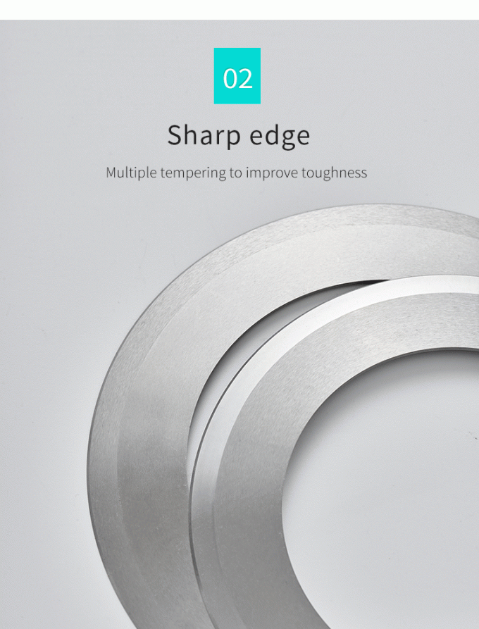 Yüksek Hassasiyetli Kesim 130mm Endüstriyel Kağıt Rulo Bant Dilme Makinesi Bıçakları Dairesel Bıçak Dilme Bıçağı 2