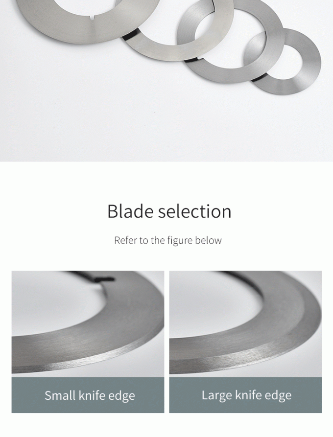 Yüksek Hassasiyetli Kesim 130mm Endüstriyel Kağıt Rulo Bant Dilme Makinesi Bıçakları Dairesel Bıçak Dilme Bıçağı 1