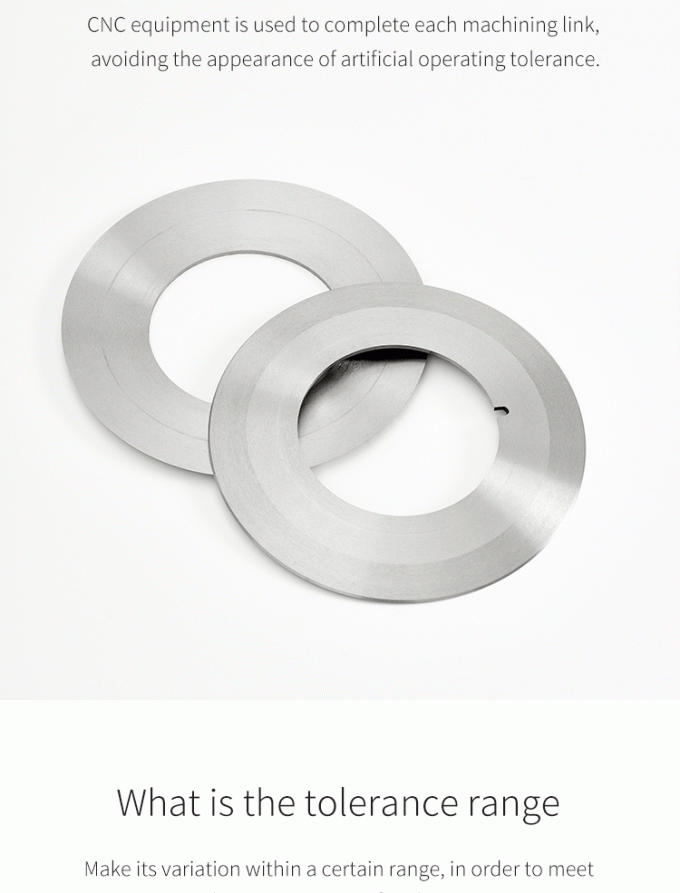 Yüksek Hassasiyetli Kesim 130mm Endüstriyel Kağıt Rulo Bant Dilme Makinesi Bıçakları Dairesel Bıçak Dilme Bıçağı 4